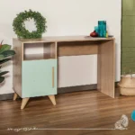 مكتب مودرن 115سم - بيج×أخضر فاتح RA039