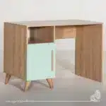 ⁦مكتب مودرن 115سم - بيج×أخضر فاتح RA039⁩ - الصورة ⁦2⁩