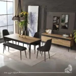 غرفة طعام مودرن 9 قطع – متعددة الألوان RA-DR08