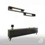 ⁦ترابيزة تلفزيون 180سم - بيج×أسود RA-U32⁩ - الصورة ⁦3⁩