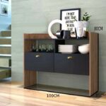 ⁦كوفي كورنر مودرن 100سم – أسود×بني RA-CF03⁩ - الصورة ⁦2⁩