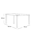 ⁦ترابيزة سفرة مودرن + 5 كراسي – بيج×رمادي RA-DR26⁩ - الصورة ⁦4⁩