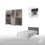 غرفة نوم مودرن – 3 قطع RA-BN08