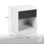 ⁦غرفة نوم مودرن – 3 قطع RA-BN08⁩ - الصورة ⁦2⁩