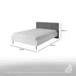 ⁦غرفة نوم مودرن – 3 قطع RA-BN08⁩ - الصورة ⁦3⁩