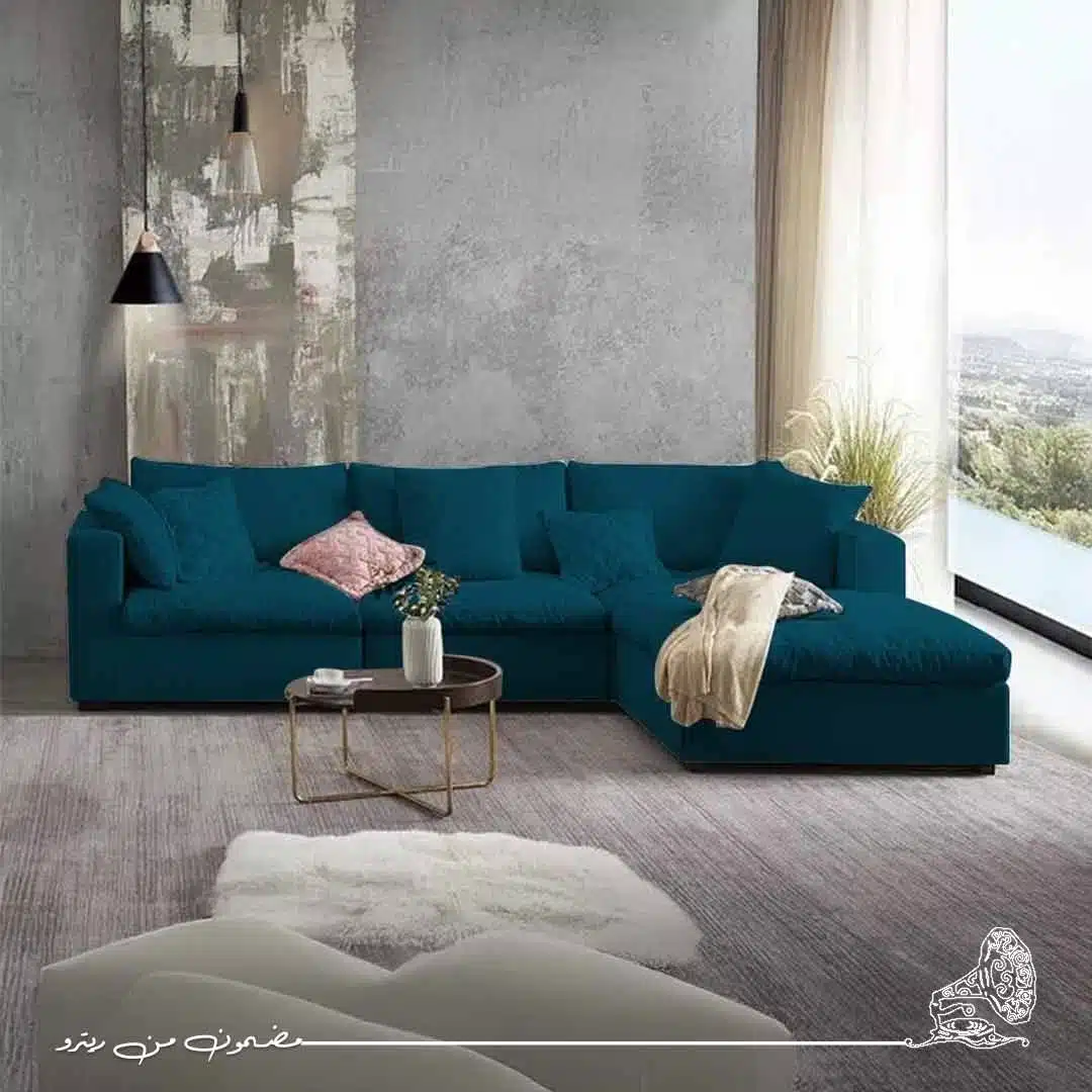 ركنة-خشب-طبيعي-280-سم-–-ازرق-RA-SF93-2 ركنة خشب طبيعي 280×170 سم - ازرق RA-SF93 - الصورة 1