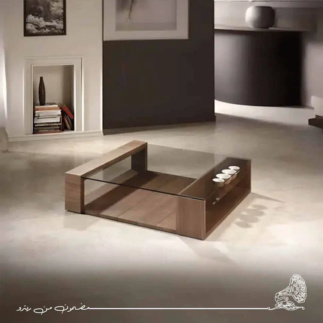 ترابيزة-قهوة-سطح-زجاجي-RA-T94 ترابيزة قهوة سطح زجاجي RA-T94 - الصورة 1